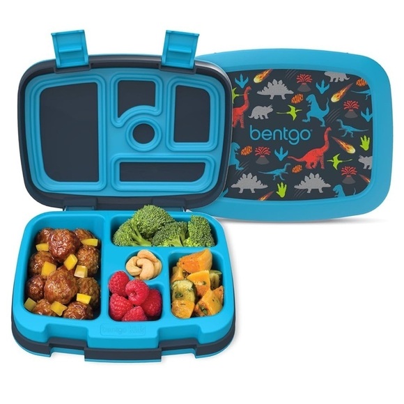 NEW Bentgo Kids Bento Lunch Box School Leak-Proof Drop-Proof in Dinosaur Print - Picture 9 of 9